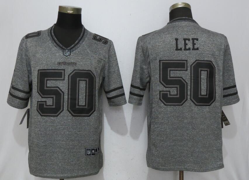 Men Dallas Cowboys #50 Lee Gray New Nike Stitched Gridiron Gray NFL Limited Jersey->women nfl jersey->Women Jersey